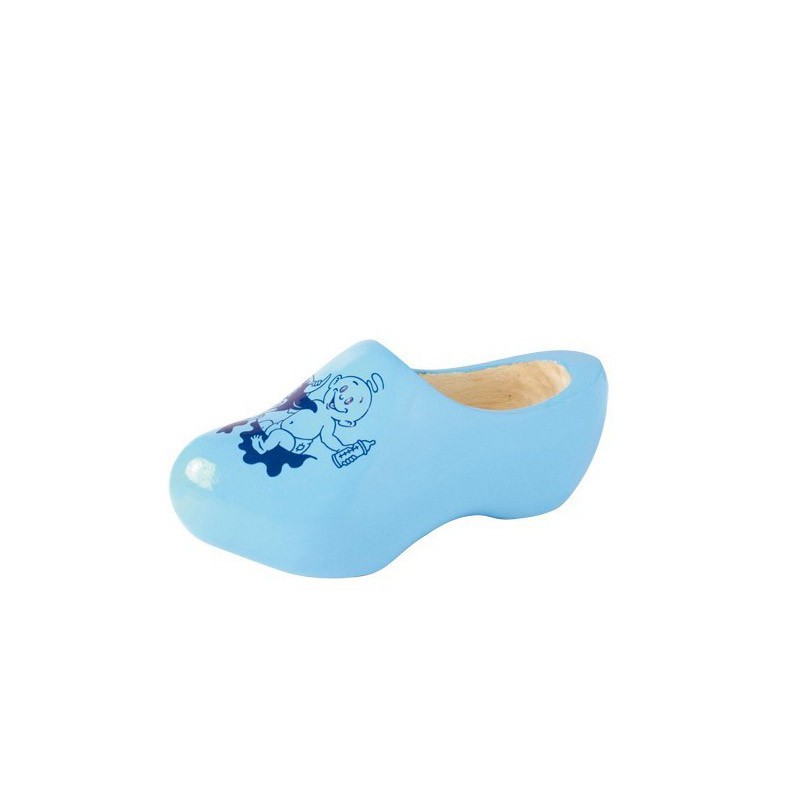 Gevavi Houten Klomp Baby Kleur Blauw Maat 13 cm.